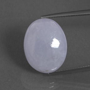 16,47 ctw natürlicher blauer Jadeit, Oval Schliff, Lichtundurchlässig