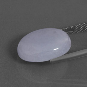 16,47 ctw natürlicher blauer Jadeit, Oval Schliff, Lichtundurchlässig