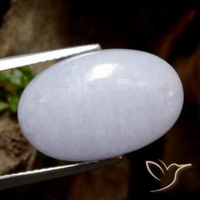 9,17 ctw natürlicher Grau Jadeit, Oval, Lichtdurchlässig