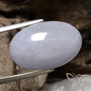 9,17 ctw natürlicher Grau Jadeit, Oval, Lichtdurchlässig