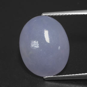 10,61 ctw natürlicher blauer Jadeit, Oval Schliff, Lichtundurchlässig