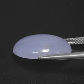10,61 ctw natürlicher blauer Jadeit, Oval Schliff, Lichtundurchlässig