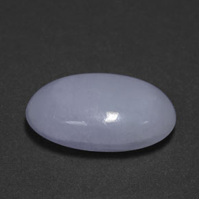11,61 ctw natürlicher blauer Jadeit, Oval Schliff, Lichtundurchlässig