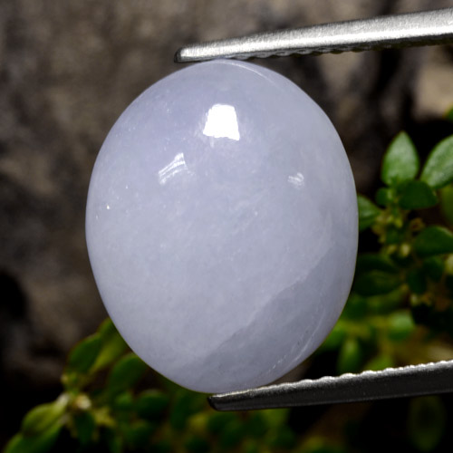 6,65 ctw natürlicher violetter Jadeit, Oval Schliff, Lichtundurchlässig