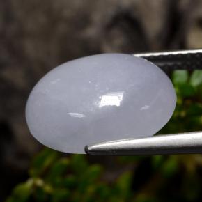 6,65 ctw natürlicher violetter Jadeit, Oval Schliff, Lichtundurchlässig