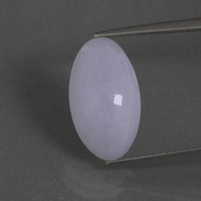 5,85 ctw natürlicher blauer Jadeit, Oval Schliff, Lichtundurchlässig