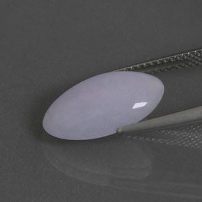 5,85 ctw natürlicher blauer Jadeit, Oval Schliff, Lichtundurchlässig