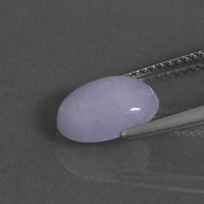 2,33 ctw natürlicher blauer Jadeit, Oval Schliff, Lichtundurchlässig
