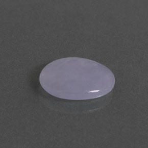 2,17 ctw natürlicher blauer Jadeit, Oval Schliff, Lichtdurchlässig