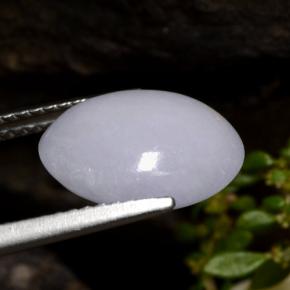 9,17 ctw natürlicher Lavendel Jadeit, Oval Schliff, Lichtdurchlässig