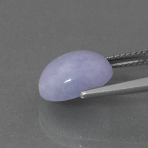4,96 ctw natürlicher blauer Jadeit, Oval Schliff, Lichtundurchlässig