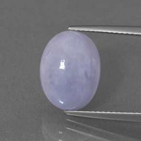 5,54 ctw natürlicher blauer Jadeit, Oval Schliff, Lichtundurchlässig