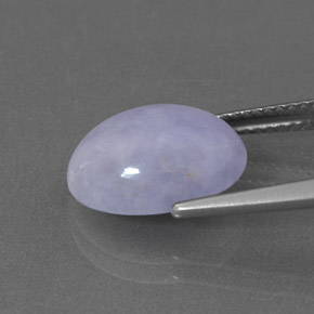 5,54 ctw natürlicher blauer Jadeit, Oval Schliff, Lichtundurchlässig