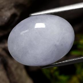 8,63 ctw natürlicher violetter Jadeit, Oval Schliff, Lichtundurchlässig