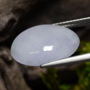 8,63 ctw natürlicher violetter Jadeit, Oval Schliff, Lichtundurchlässig