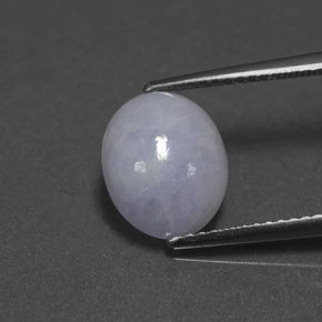 3,51 ctw natürlicher blauer Jadeit, Oval Schliff, Lichtundurchlässig