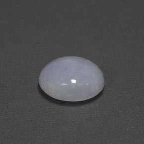 3,51 ctw natürlicher blauer Jadeit, Oval Schliff, Lichtundurchlässig