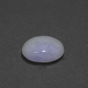 2,55 ctw natürlicher blauer Jadeit, Oval Schliff, Lichtundurchlässig