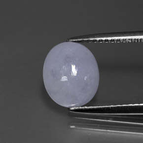 2,76 ctw natürlicher blauer Jadeit, Oval Schliff, Lichtundurchlässig