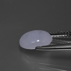 2,76 ctw natürlicher blauer Jadeit, Oval Schliff, Lichtundurchlässig