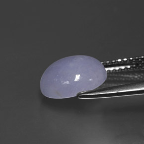 2,90 ctw natürlicher blauer Jadeit, Oval Schliff, Lichtundurchlässig