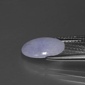 1,99 ctw natürlicher blauer Jadeit, Oval Schliff, Lichtundurchlässig