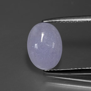 2,07 ctw natürlicher blauer Jadeit, Oval Schliff, Lichtundurchlässig