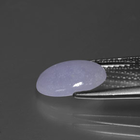 2,07 ctw natürlicher blauer Jadeit, Oval Schliff, Lichtundurchlässig