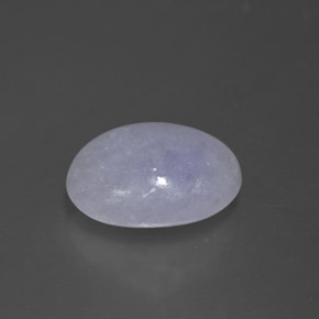 3,28 ctw natürlicher blauer Jadeit, Oval Schliff, Lichtundurchlässig