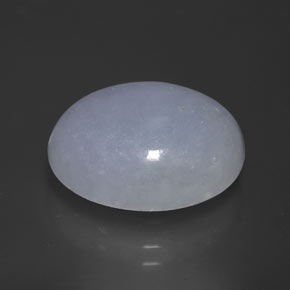 12,87 ctw natürlicher blauer Jadeit, Oval Schliff, Lichtundurchlässig