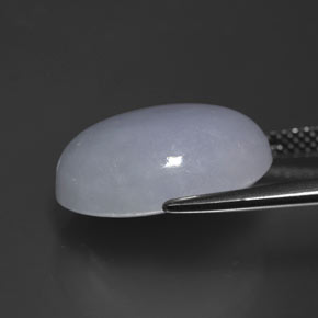 12,87 ctw natürlicher blauer Jadeit, Oval Schliff, Lichtundurchlässig