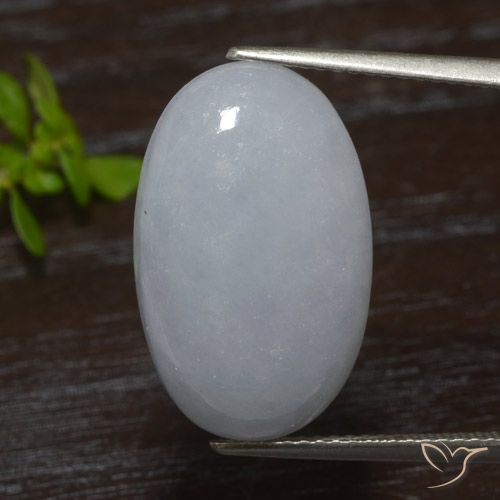 13.83ct Natürlicher Mittelgrau Jadeit, Oval, Lichtdurchlässig