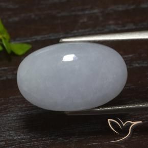 9,17 ctw natürlicher Mittelgrau Jadeit, Oval, Lichtdurchlässig