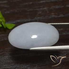 9,17 ctw natürlicher Mittelgrau Jadeit, Oval, Lichtdurchlässig