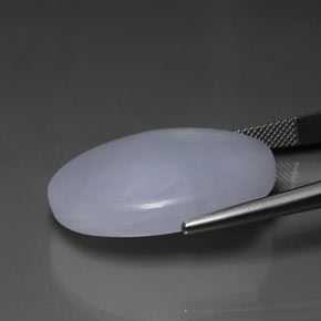 53,76 ctw natürlicher blauer Jadeit, Oval Schliff, Lichtundurchlässig