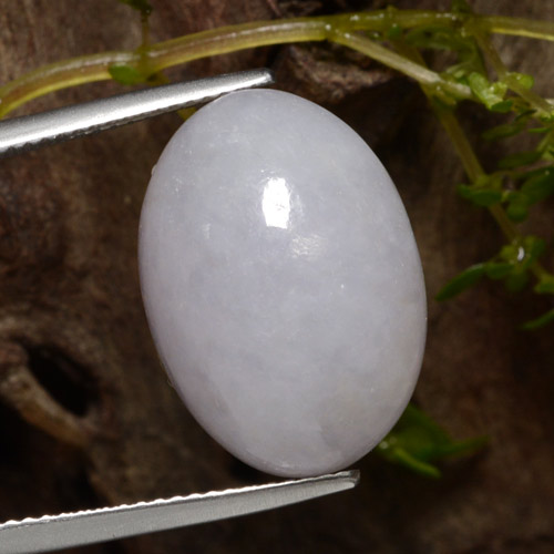 9,17 ctw natürlicher Grau Jadeit, Oval Schliff, Lichtdurchlässig