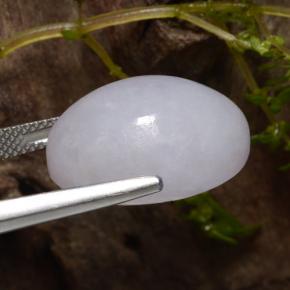 9,17 ctw natürlicher Grau Jadeit, Oval Schliff, Lichtdurchlässig