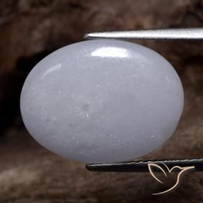 9,17 ctw natürlicher Grau Jadeit, Oval, Lichtdurchlässig