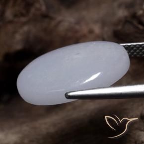 9,17 ctw natürlicher Grau Jadeit, Oval, Lichtdurchlässig