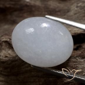 9,17 ctw natürlicher Mittelgrau Jadeit, Oval, Lichtdurchlässig