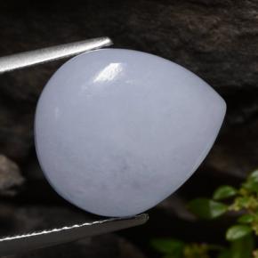 12,96 ctw natürlicher violetter Jadeit, Birnenform, Lichtdurchlässig