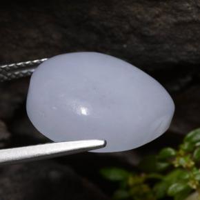12,96 ctw natürlicher violetter Jadeit, Birnenform, Lichtdurchlässig