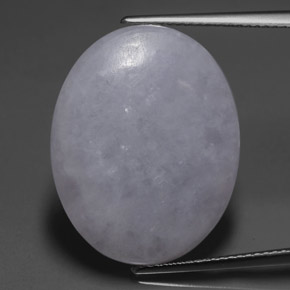 20,64 ctw natürlicher blauer Jadeit, Oval Schliff, Lichtdurchlässig