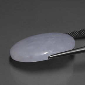 20,64 ctw natürlicher blauer Jadeit, Oval Schliff, Lichtdurchlässig