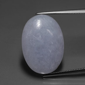 14,80 ctw natürlicher blauer Jadeit, Oval Schliff, Lichtdurchlässig