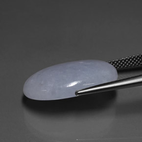 14,80 ctw natürlicher blauer Jadeit, Oval Schliff, Lichtdurchlässig