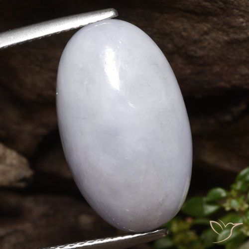 14.38ct Natürlicher Grau Jadeit, Oval, Lichtdurchlässig