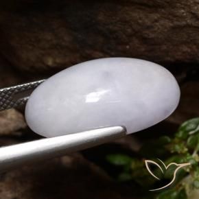 9,17 ctw natürlicher Grau Jadeit, Oval, Lichtdurchlässig