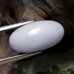 12,42 ctw natürlicher violetter Jadeit, Oval Schliff, Lichtdurchlässig