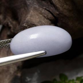 12,42 ctw natürlicher violetter Jadeit, Oval Schliff, Lichtdurchlässig